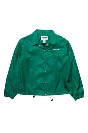 BOATHOUSE BIRDS COACHES WINDBREAKER JACKET Kelly Green / X-Small