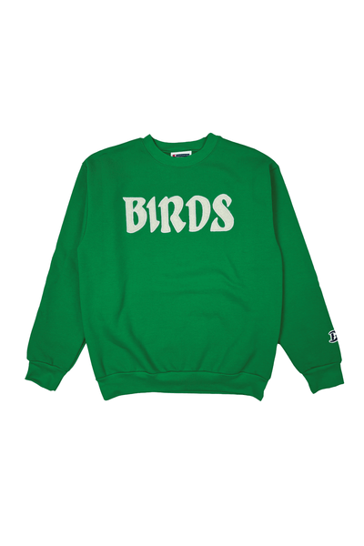 BOATHOUSE BIRDS FELT CREW Kelly Green / Small