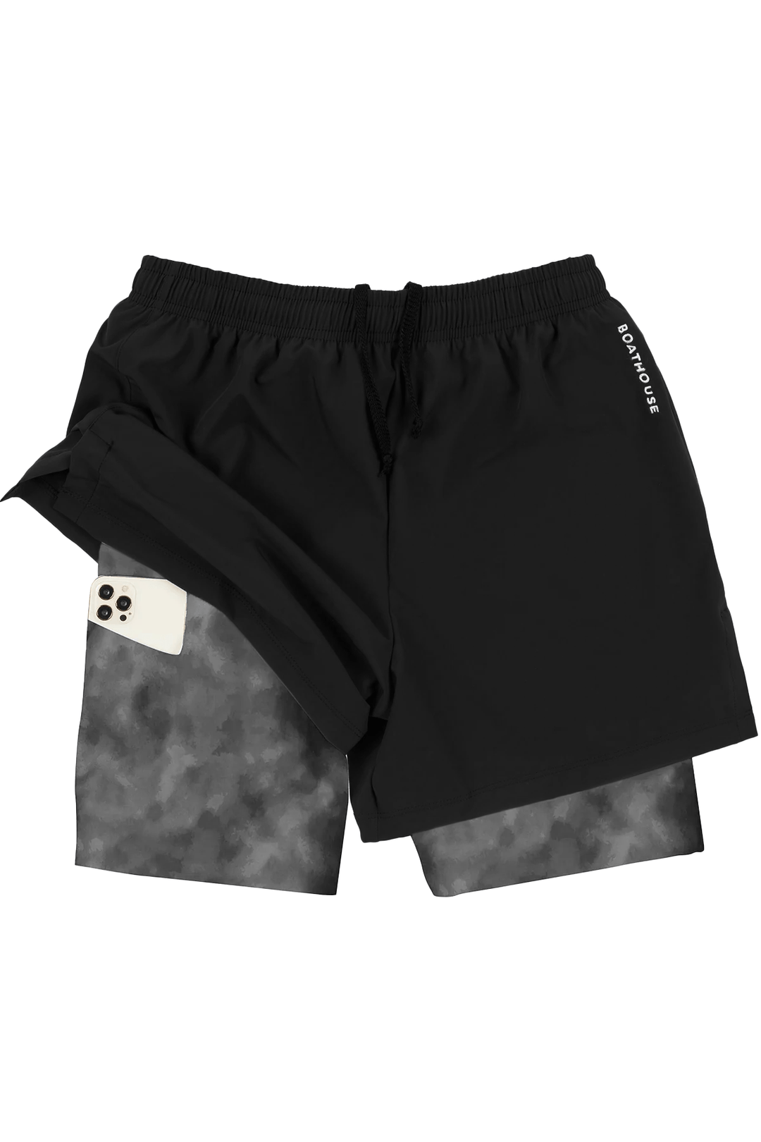 Double layer workout shorts shop