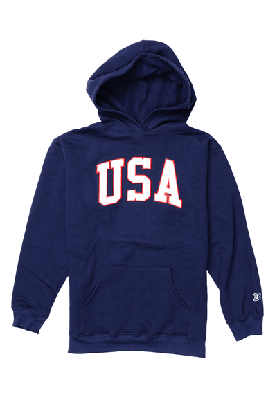 Boathouse Unisex USA Chenille Hoodie Navy / X-Small