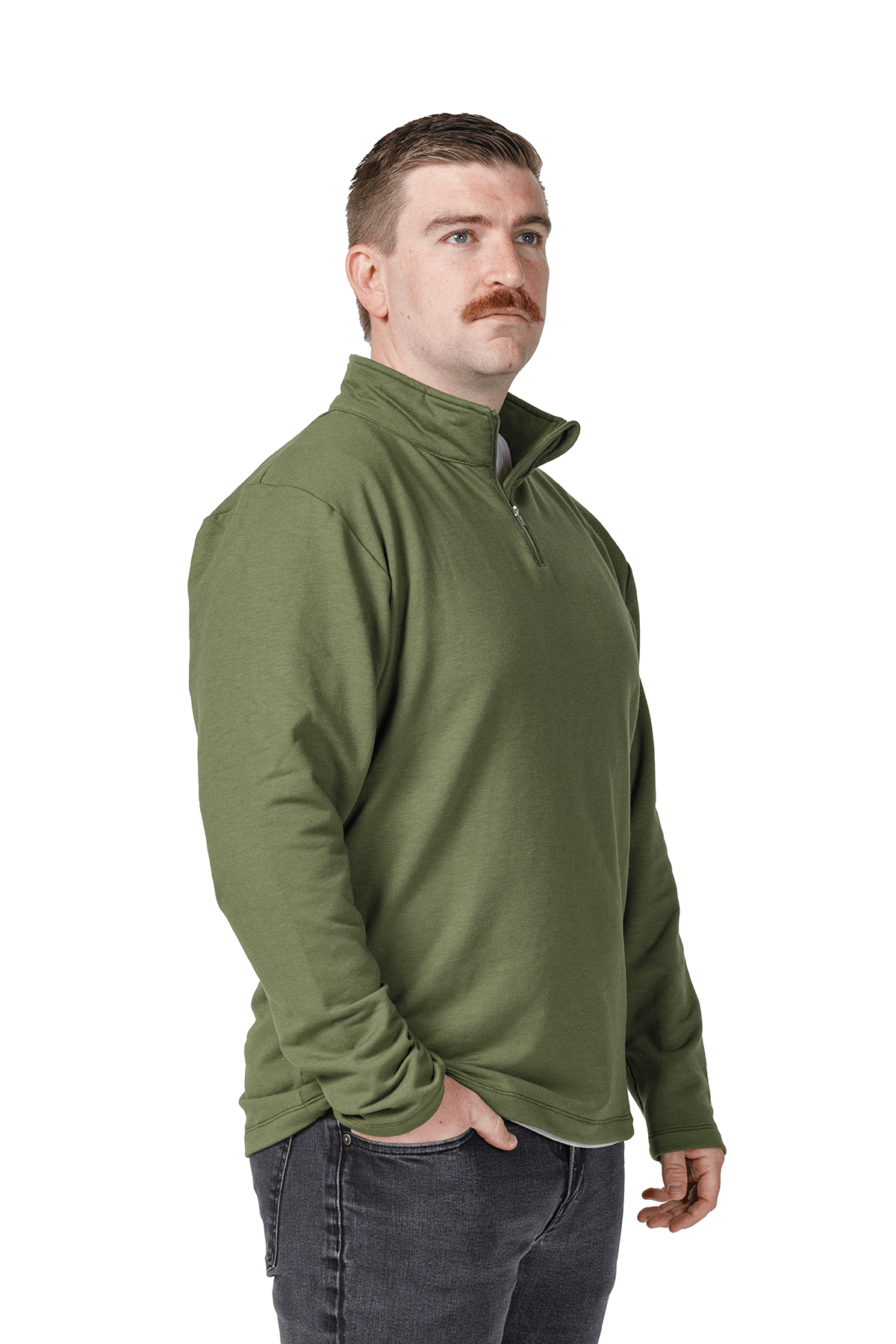 Men's Cotton Fleece Quarter Zip