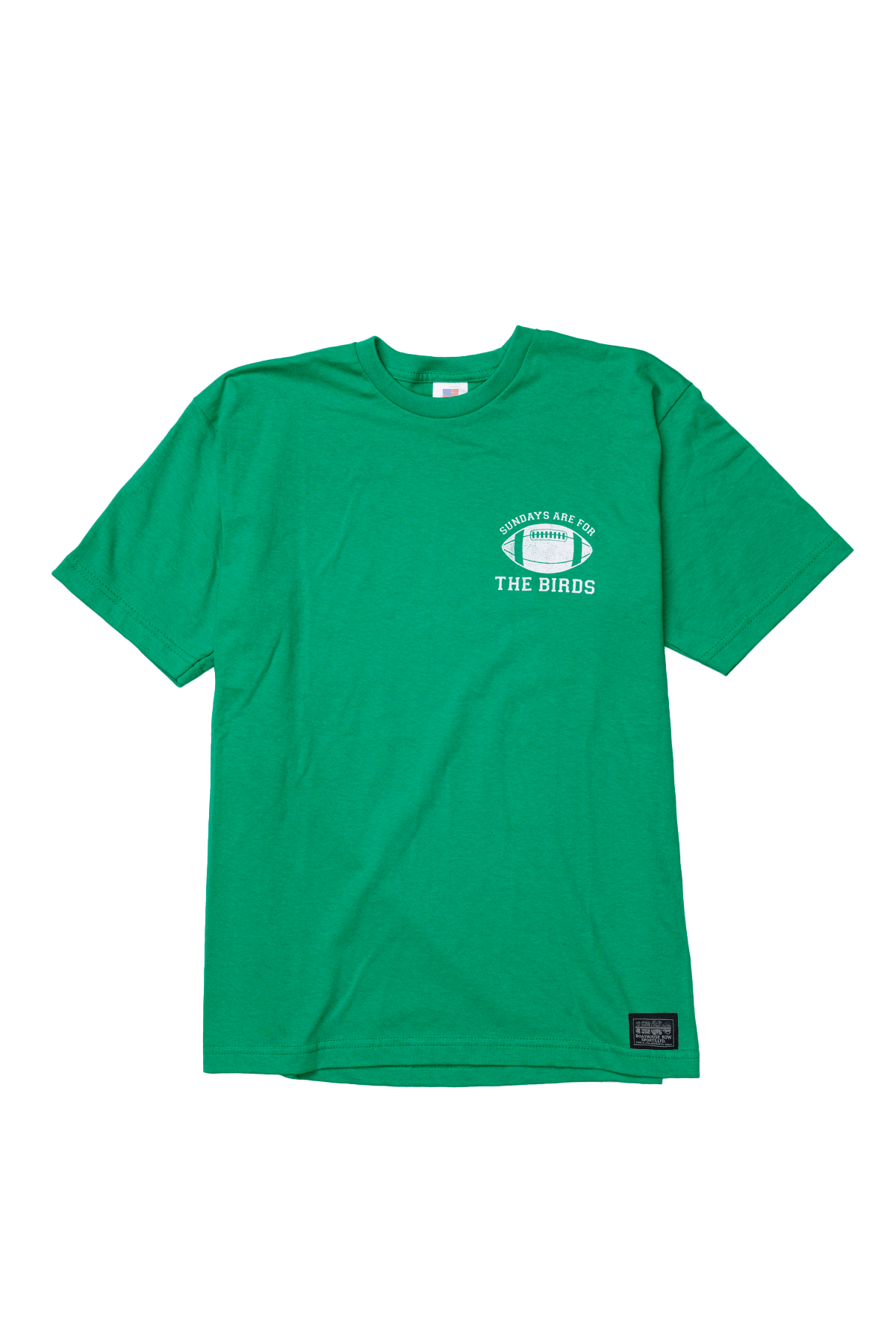 "SUNDAYS ARE FOR THE BIRDS" T-SHIRT Kelly Green / X-Small