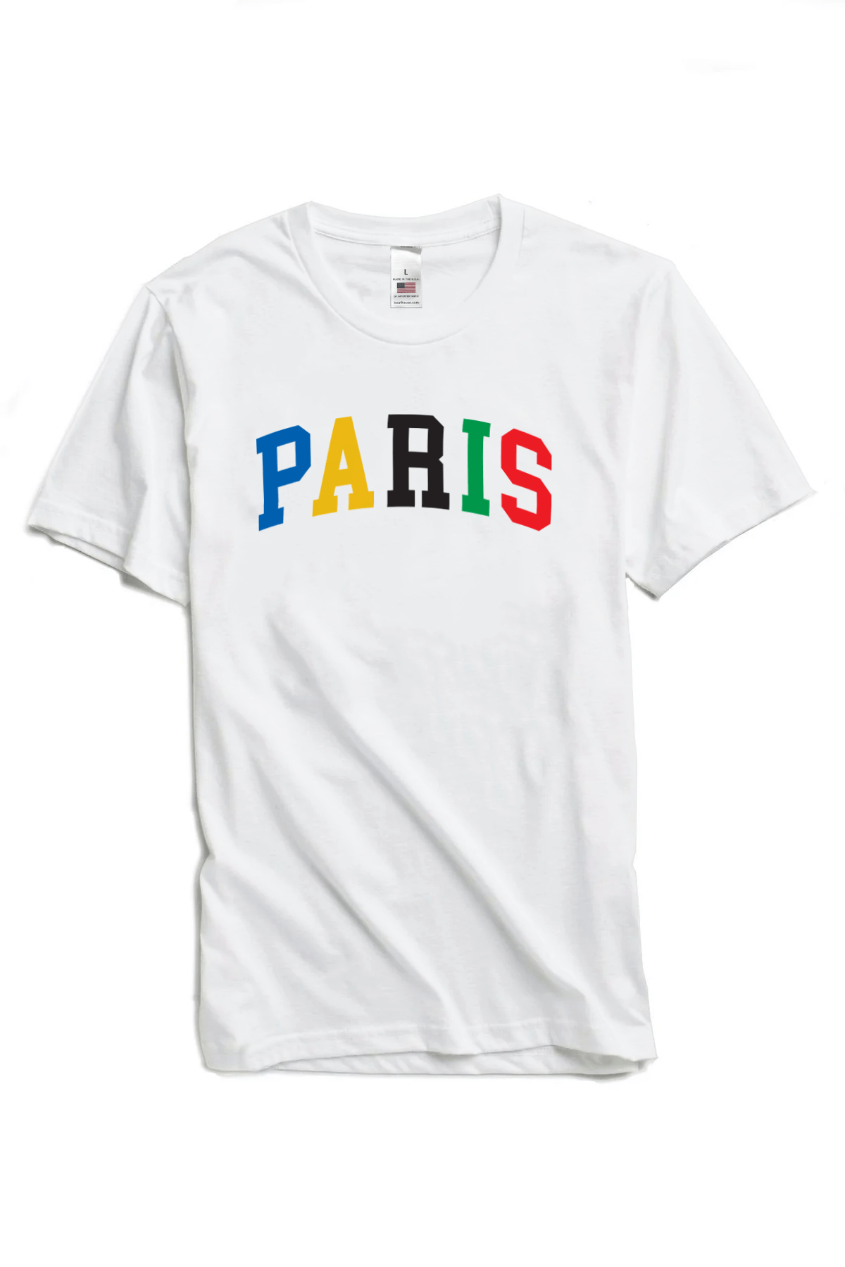 Unisex Olympian Cotton Short Sleeve Tee PARIS / Small